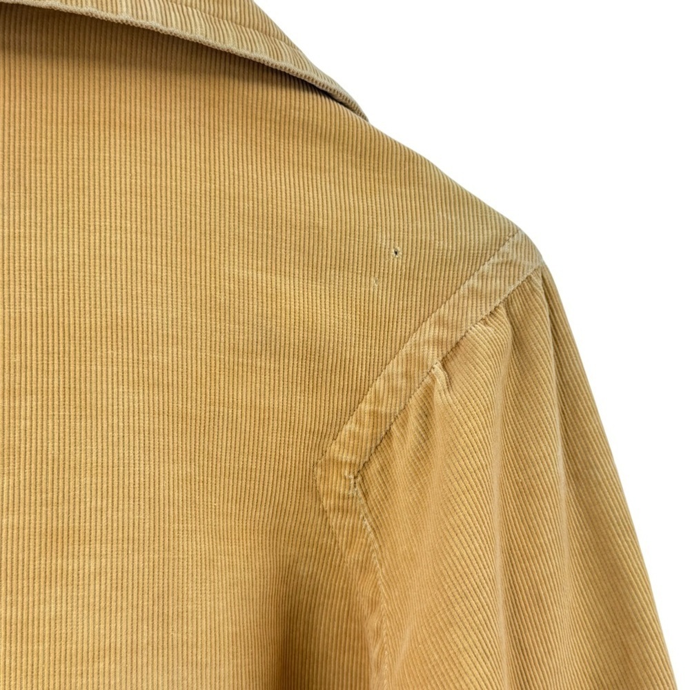 Vintage 1960s Corduroy Swing Coat Jacket Tan Yellow Nardi's of Dallas | L/XL - Picture 11 of 11